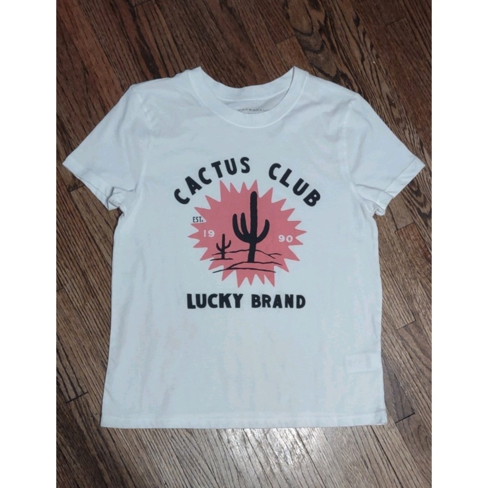 LUCKY BRAND Cactus Club Graphic Tee | Mint NWT| MSRP $40 | Size S Retro